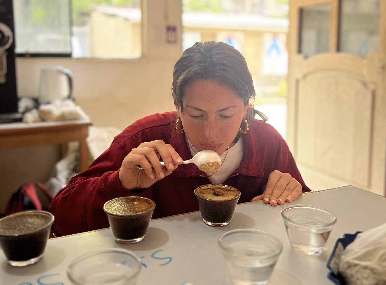Laboratorio Probando el cafe